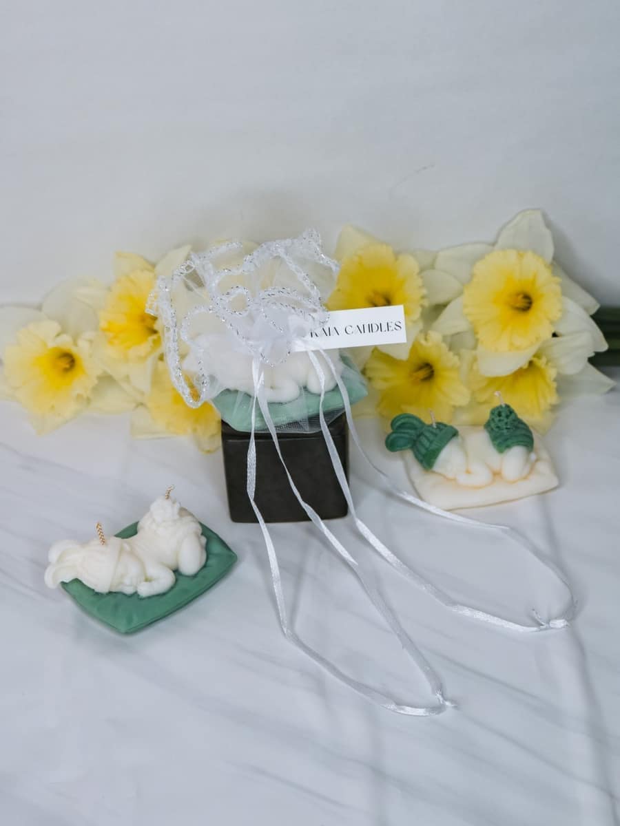 Marturii Botez lumanare BABY - saculet & eticheta - imagine 15
